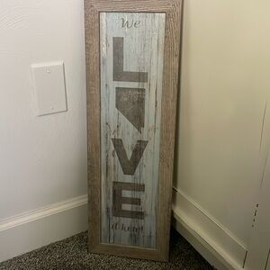 Nevada Love Wood Sign